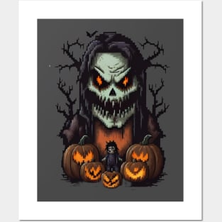 Pumpkin Zombie Posters and Art